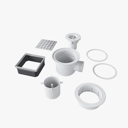 Receveur de douche à carreler recoupable pour douche à l'italienne – schéma et dimensions