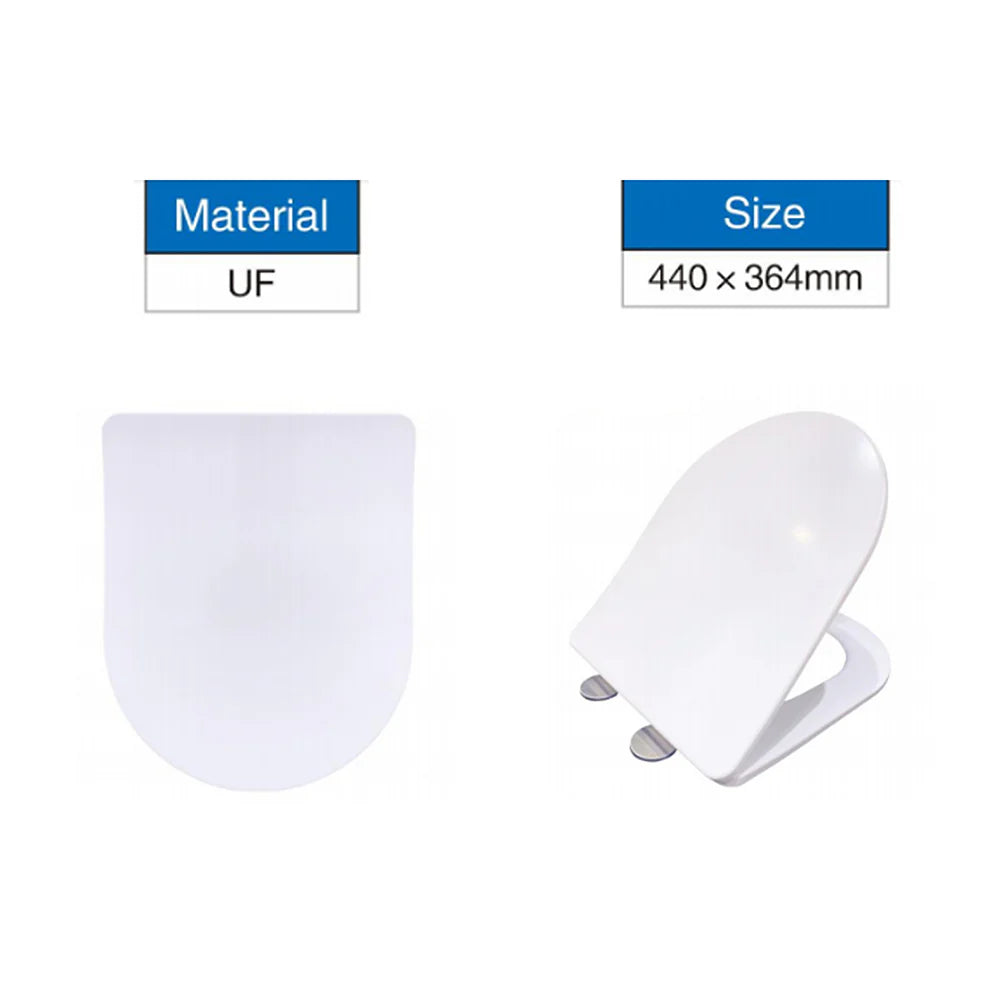 WC suspendue sans bride avec abattant ultra fin à fermeture SOFT CLOSE