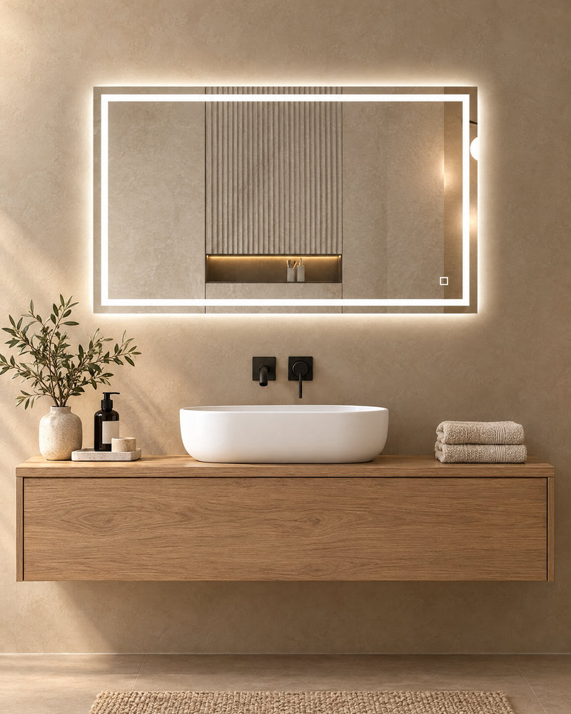 Miroirs rectangulaires LED