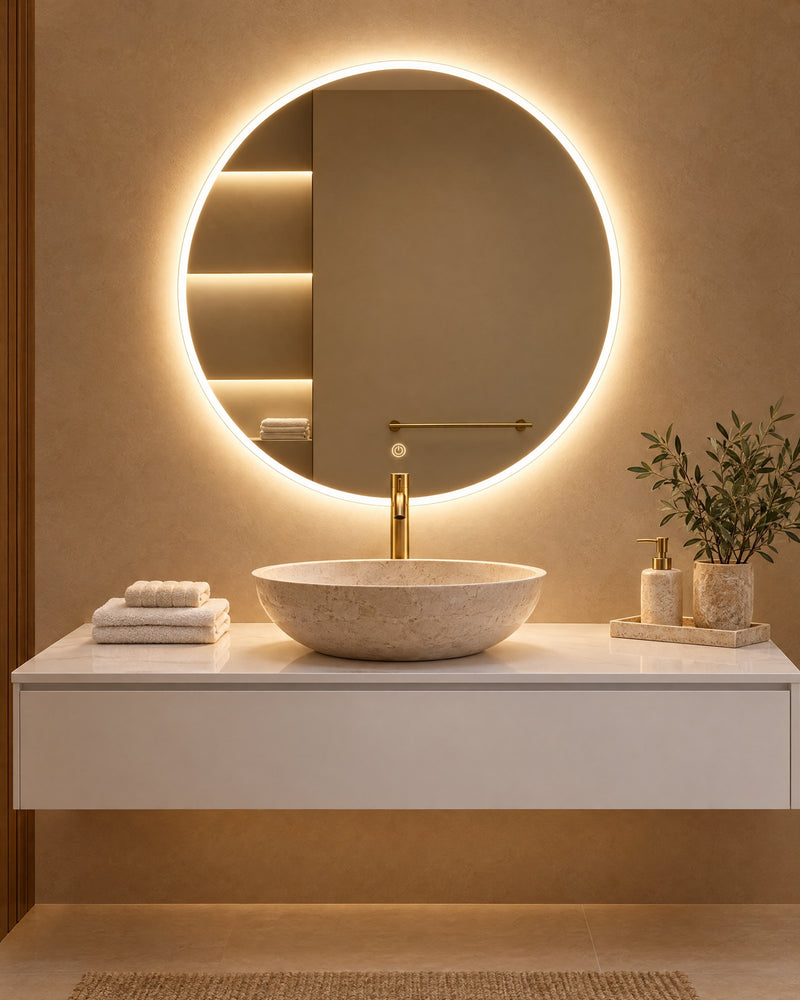 Miroirs ronds LED