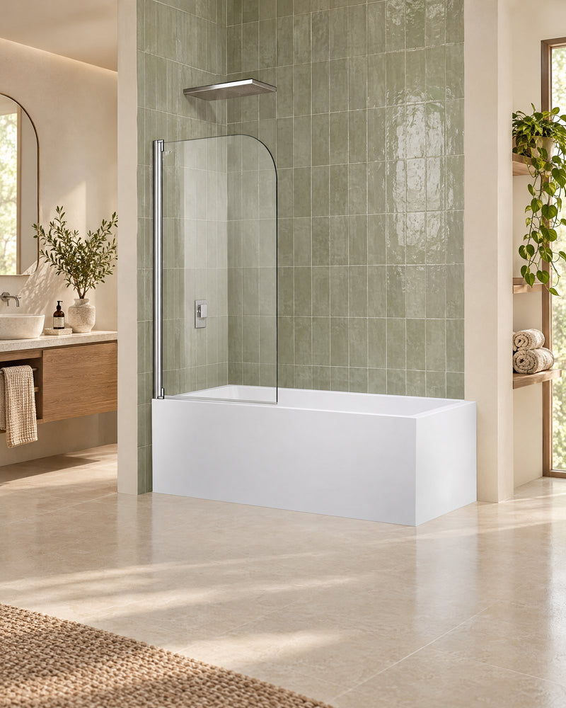 Pare-baignoire pivotant