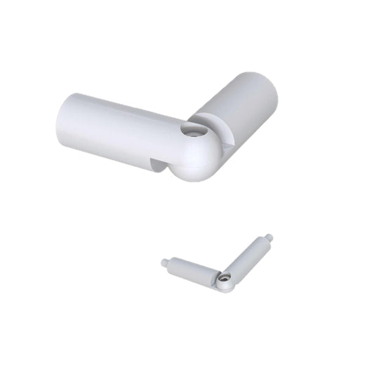 Kit de coudes mobiles articulation pour garde-corps en aluminium passe mains et 5 barreaux - vue 2