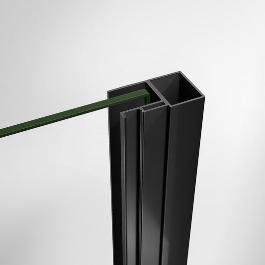 Profilé de compensation +2.5cm coté mur en aluminium pour paroi et porte de douche