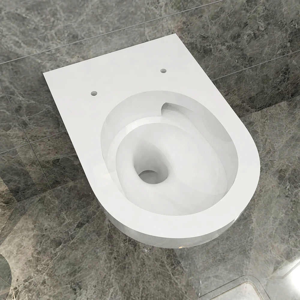 WC suspendue sans bride avec abattant ultra fin à fermeture SOFT CLOSE